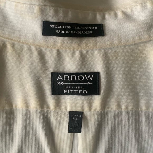 White striped button down shirt - Picture 6 of 7